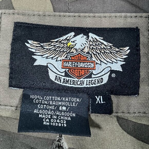 Harley-Davidson Men's Olive Military style Jacket size XL - Picture 7 of 9